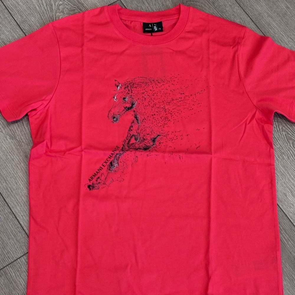 Armani Exchange T-Shirt Mens Medium Chinese New Year Mercerized Graphic New